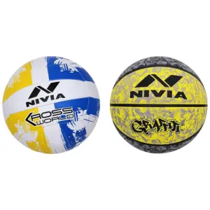 Nivia Kross Rubber Hand-Stitched Volleyball